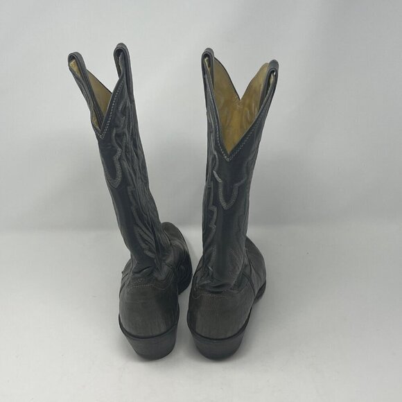 Justin Boots cowboy western 8327 size 8.5D men grey leather exotic lizard - Picture 9 of 12